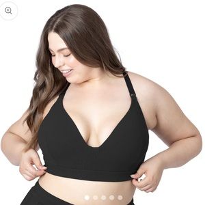 Ribbed Cotton Maternity & Nursing Bra XL Busty